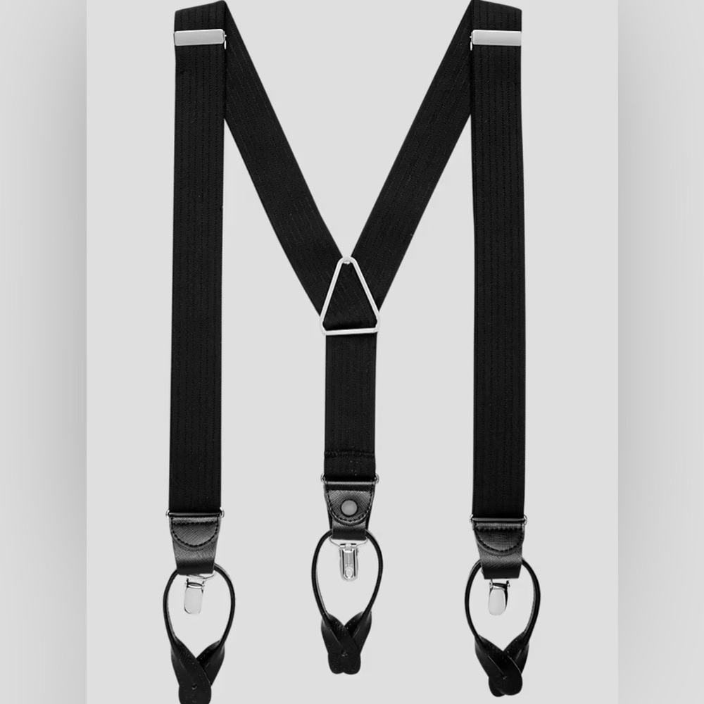 Men’s Wearhouse Adjustable Convertible Suspenders NWT